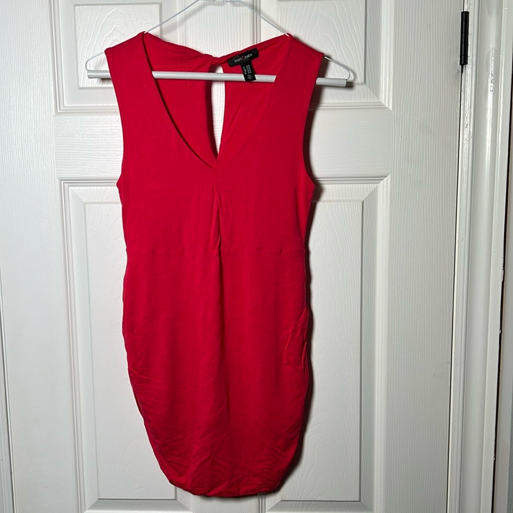 Hot pink maternity tank